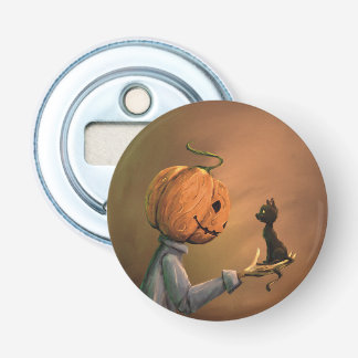 Abrebotellas de Halloween Jack el Gato Calabaza