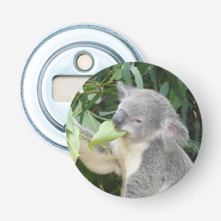 Abrebotellas de Koala Comiendo Hoja de Eucalipto