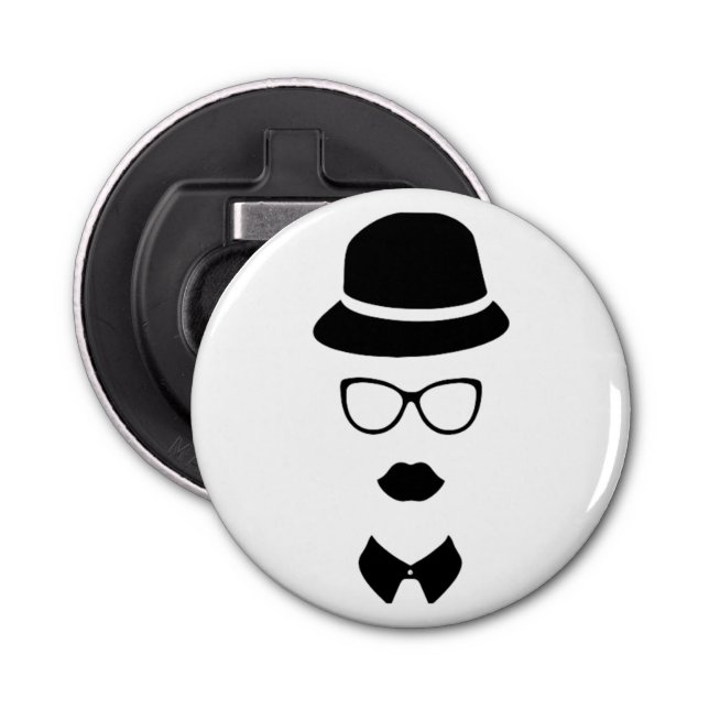 Abrebotellas de la cara del inconformista (Anverso)