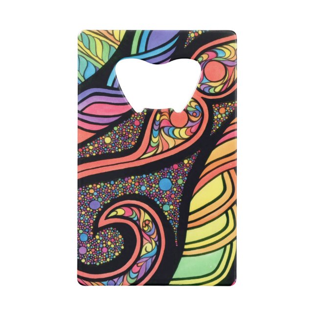 Abrebotellas de la tarjeta de crédito con diseño (Anverso)