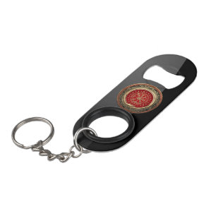 Abrebotellas De Llavero [410] Vegvisir - Viking Gold Magic Runic Compass