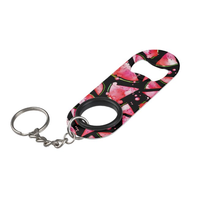 Abrebotellas De Llavero Acuarela Sandía 2 (Ángulo frontal)