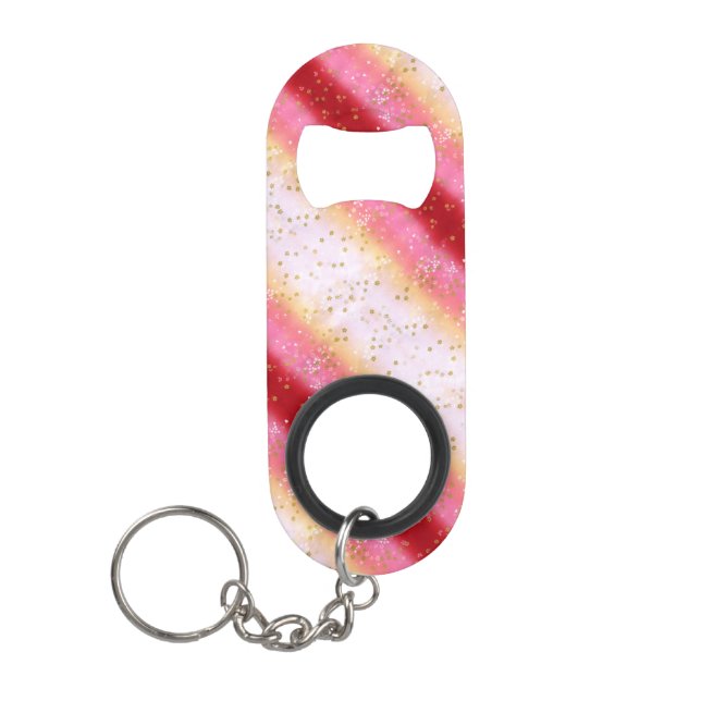 Abrebotellas De Llavero Amanecer del Sakura Rosa de Caída (Anverso)