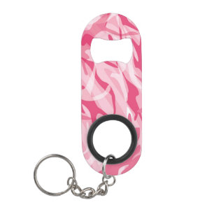 Abrebotellas De Llavero Apertura de botellas de camo rosado