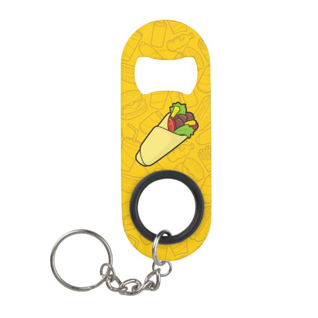 Abrebotellas De Llavero Apertura de frascos de la cadena de claves de ajus (Anverso)