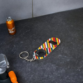 Abrebotellas De Llavero Bandas diagonales multicolor