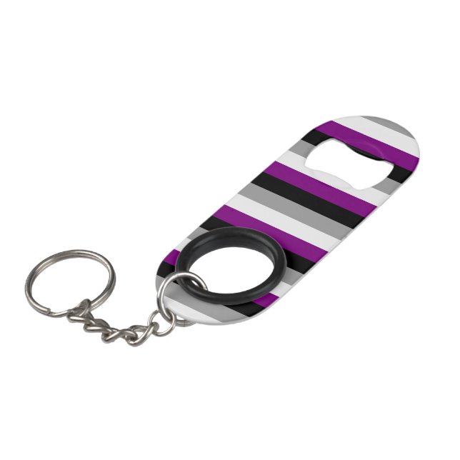 Abrebotellas De Llavero Bandera asexual (Ángulo frontal)