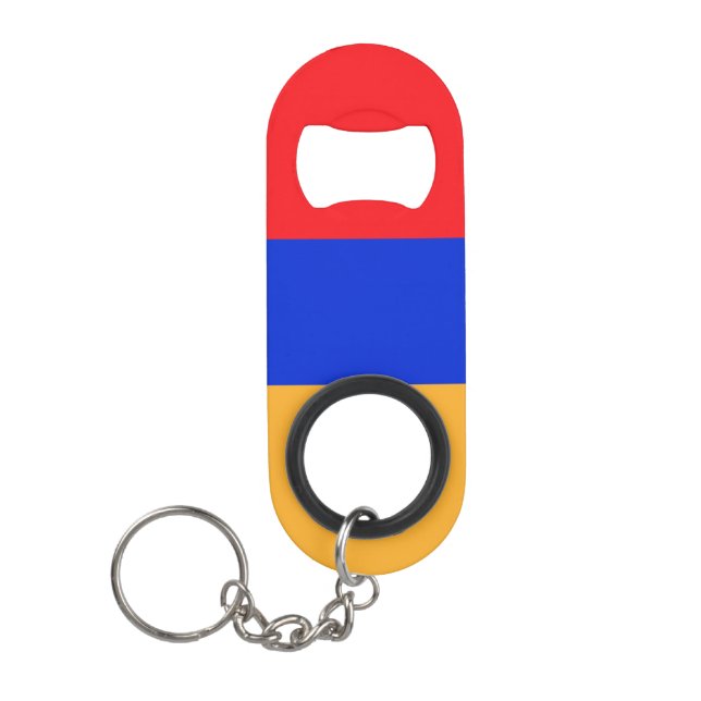 Abrebotellas De Llavero Bandera de Armenia (Anverso)