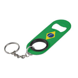 Abrebotellas De Llavero Bandera de Brasil
