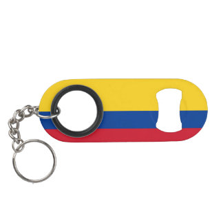 Abrebotellas De Llavero Bandera de Columbia, República de Colombia