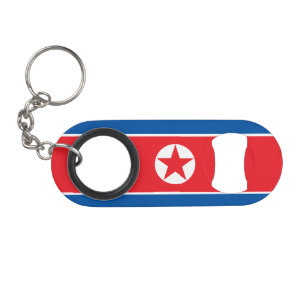 Abrebotellas De Llavero Bandera de Corea del Norte