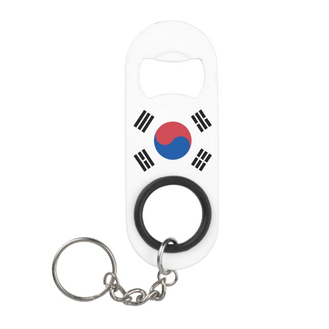 Abrebotellas De Llavero Bandera de Corea del Sur (Anverso)