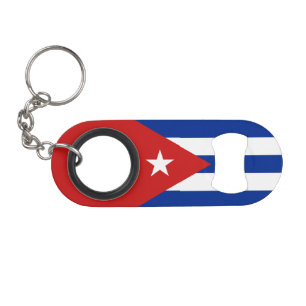 Abrebotellas De Llavero Bandera de Cuba