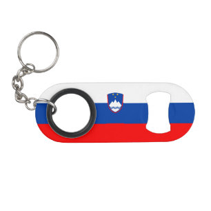 Abrebotellas De Llavero Bandera de Eslovenia