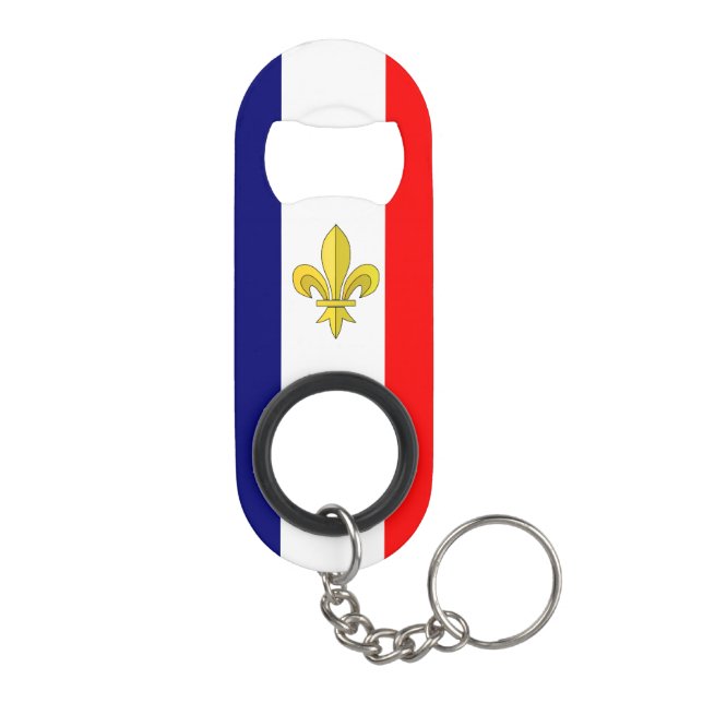 Abrebotellas De Llavero Bandera de Francia Bottle Opener Hermoso (Reverso
)