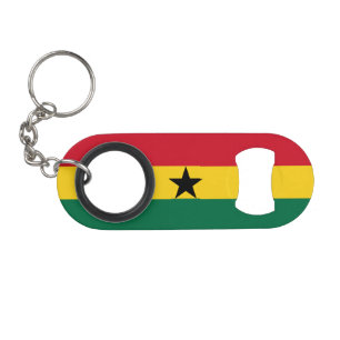 Abrebotellas De Llavero Bandera de Ghana