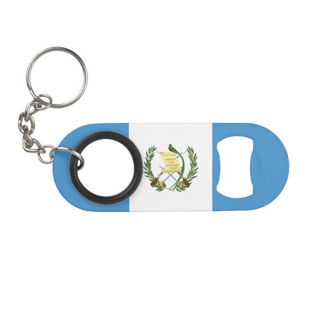 Abrebotellas De Llavero Bandera de Guatemala (Anverso (Horizontal)
)