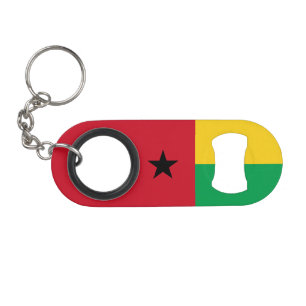 Abrebotellas De Llavero Bandera de Guinea Bissau