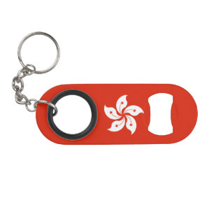 Abrebotellas De Llavero Bandera de Hong Kong