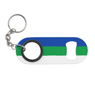 Abrebotellas De Llavero Bandera de la República de Komi