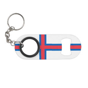 Abrebotellas De Llavero Bandera de las Islas Feroe