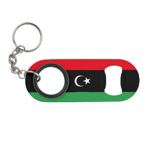 Abrebotellas De Llavero Bandera de Libia