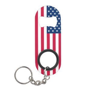 Abrebotellas De Llavero Bandera de los Estados Unidos de América - Patri