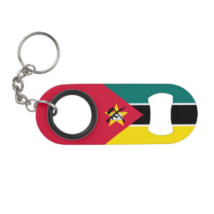 Abrebotellas De Llavero Bandera de Mozambique