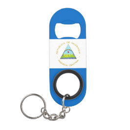 Abrebotellas De Llavero Bandera de Nicaragua