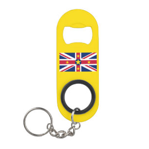 Abrebotellas De Llavero Bandera de Niue
