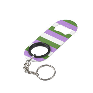 Abrebotellas De Llavero Bandera de orgullo genderqueer