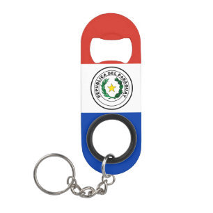 Abrebotellas De Llavero Bandera de Paraguay