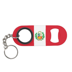 Abrebotellas De Llavero Bandera de Perú