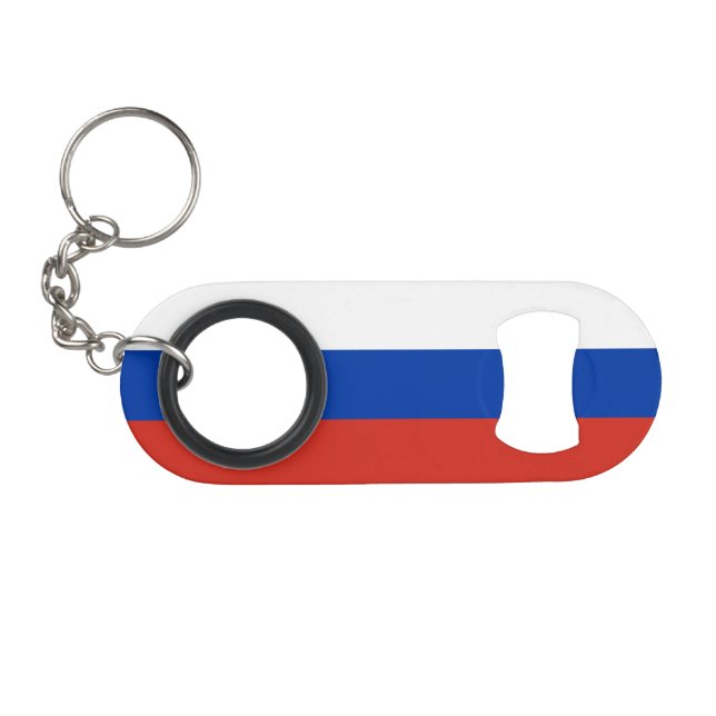 Abrebotellas De Llavero Bandera de Rusia (Anverso (Horizontal)
)
