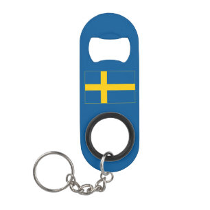 Abrebotellas De Llavero Bandera de Suecia