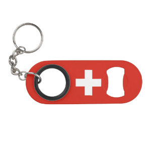 Abrebotellas De Llavero Bandera de Suiza