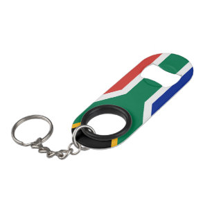 Abrebotellas De Llavero Bandera de Suráfrica