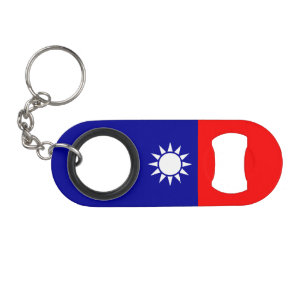 Abrebotellas De Llavero Bandera de Taiwán