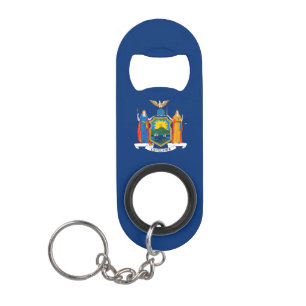 Abrebotellas De Llavero Bandera del estado de Nueva York