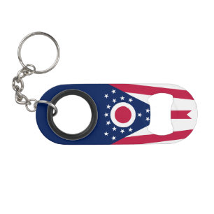Abrebotellas De Llavero Bandera del estado de Ohio