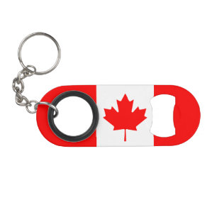 Abrebotellas De Llavero Bandera Nacional Patriótica de CANADÁ