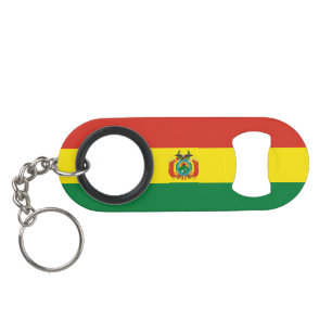 Abrebotellas De Llavero Bandera Patriótica de Bolivia