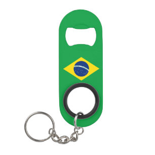 Abrebotellas De Llavero Bandera patriótica de Brasil