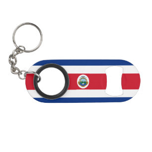 Abrebotellas De Llavero Bandera Patriótica de Costa Rica