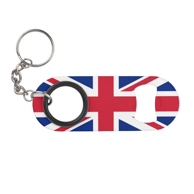 Abrebotellas De Llavero Bocnt de bandera de Jack Union (Anverso (Horizontal)
)