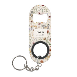 Abrebotellas De Llavero Boda floral boho