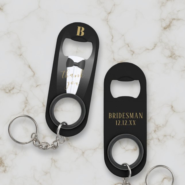 Abrebotellas De Llavero Boda Gracias Bridesman Keychain Bottle Opener (Subido por el creador)