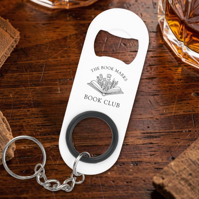 Abrebotellas De Llavero Book Club Name Personalized Gift (Subido por el creador)