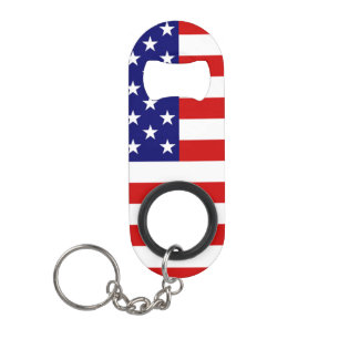 Abrebotellas De Llavero Bote de la bandera de Estados Unidos