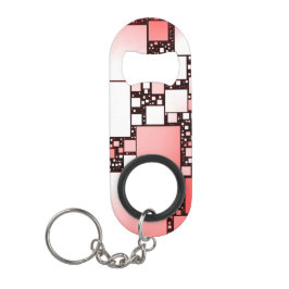 Abrebotellas De Llavero Botella de baile de la Plaza Roja y Blanca